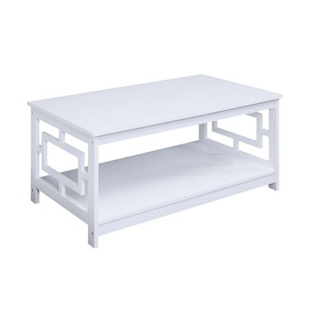 CONVENIENCE CONCEPTS Town Square Coffee Table, White HI2540021